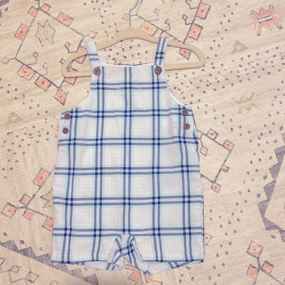Janie and Jack baby boy Shortalls 6-12 months